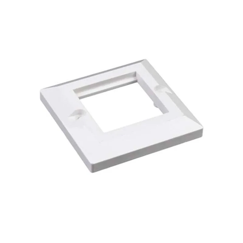 FDL BEVELLED 86 x 86mm MODULAR FACEPLATE - 1 GANG / 2 MODULES