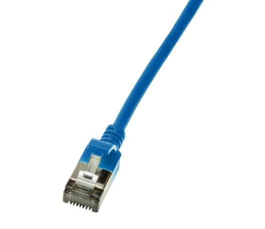 LogiLink Slim U/FTP networking cable Blue 2 m Cat6a U/FTP (STP)