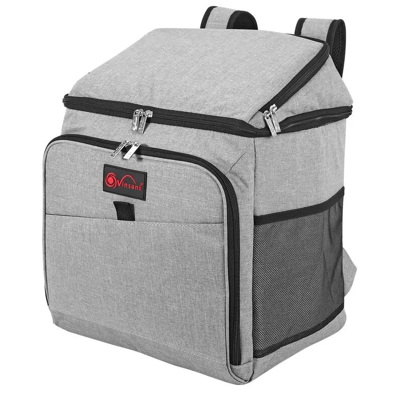 Vinsani 26l Grey Backpack Cooler Bag