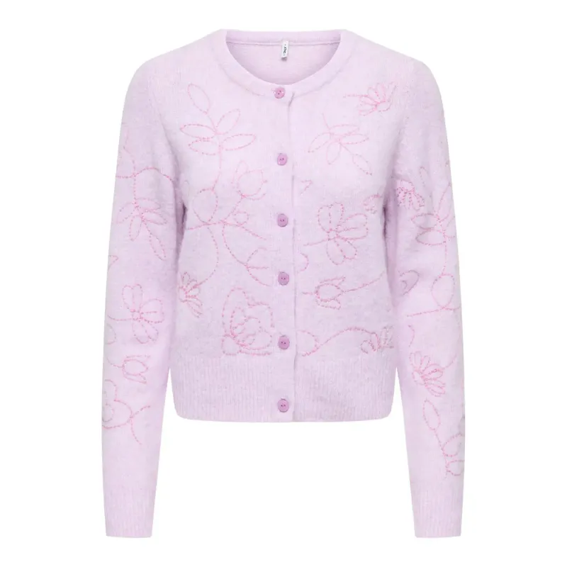Women's Round Neck Cardigan Only Sola
