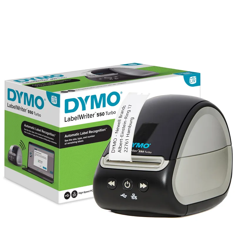 DYMO LabelWriter 550 Turbo Label Printer | Label Maker with High-Speed