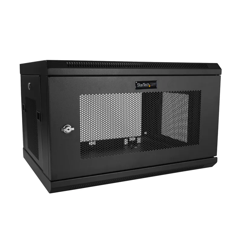 StarTech.com 2-Post 6U Wall Mount Network Cabinet with 1U Shelf. 19&qu