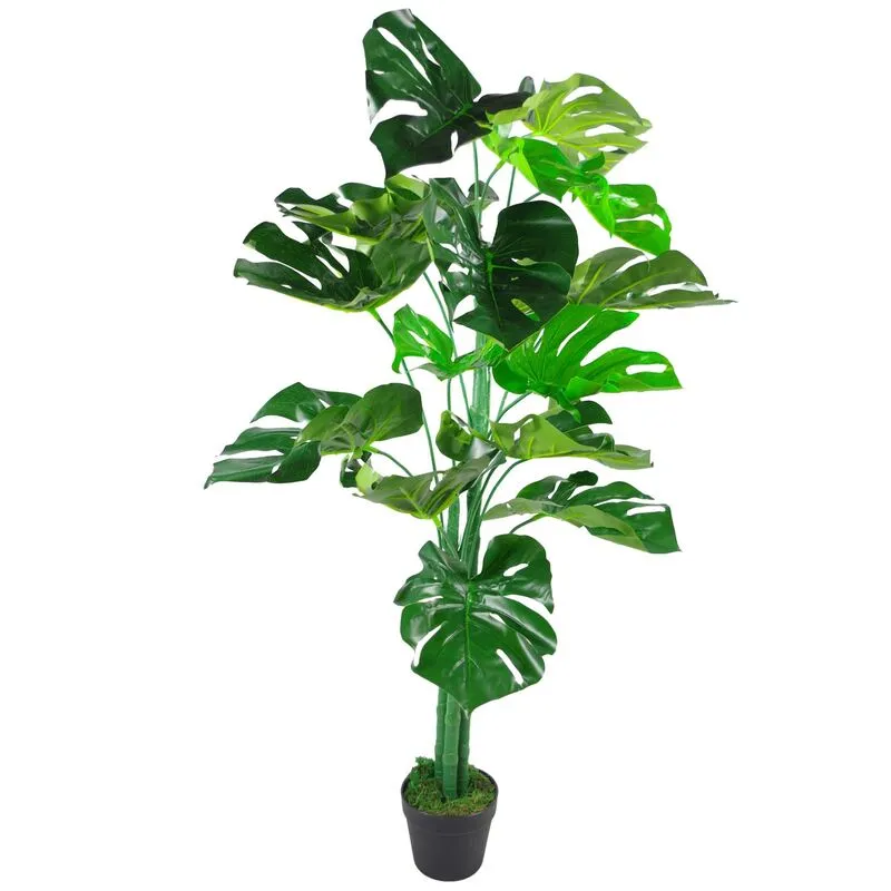 Leaf 120cm Artificial Monstera Plant - Lifelike Tropical Greenery