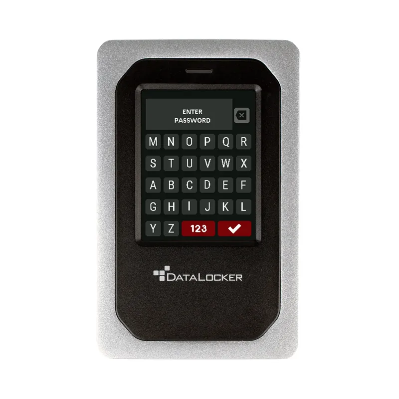 DataLocker DL4 FE. 2TB SSD. FIPS 140-3 L3. AES 256-bit. Touchscreen. U