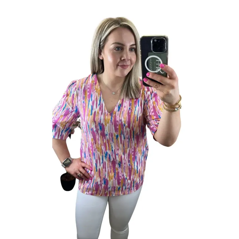 Blouse v-neck woman b.young Joella