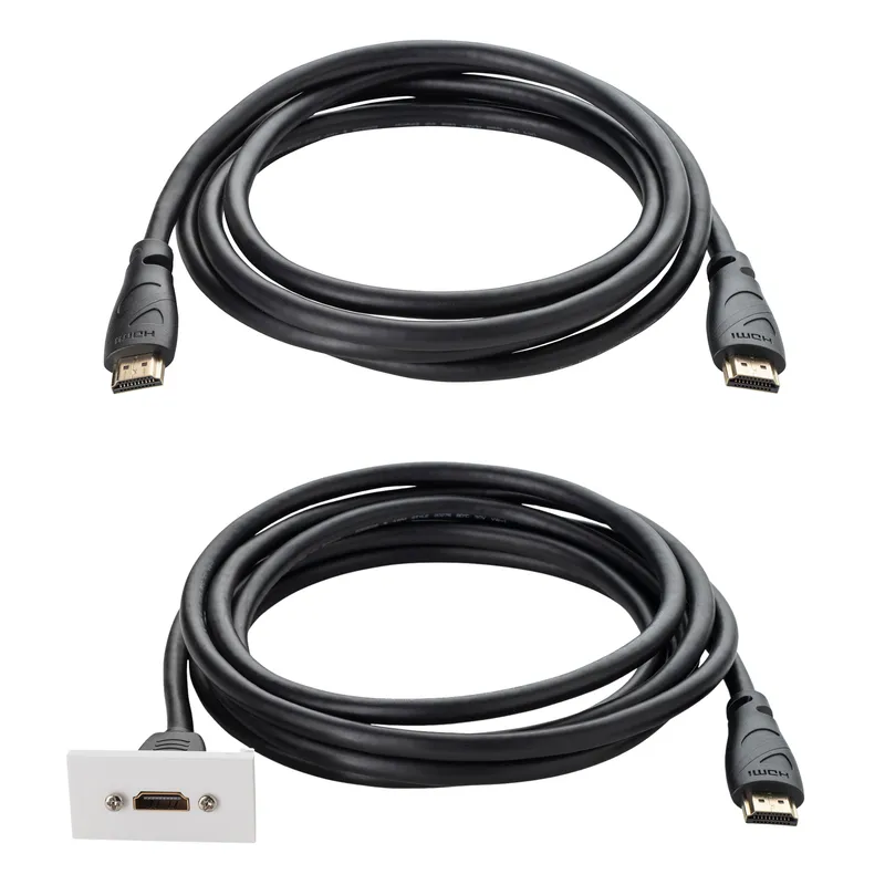 connektgear 5m Single Gang HDMI/USB Type C AV Cable Kit with 2m Input Cables