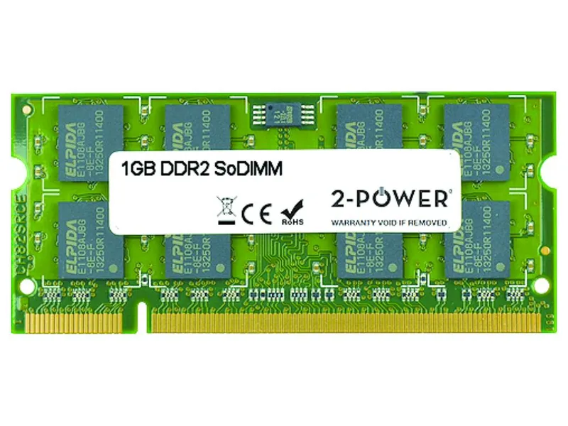 2-Power 1GB DDR2 800MHz SoDIMM Memory - replaces A0743831