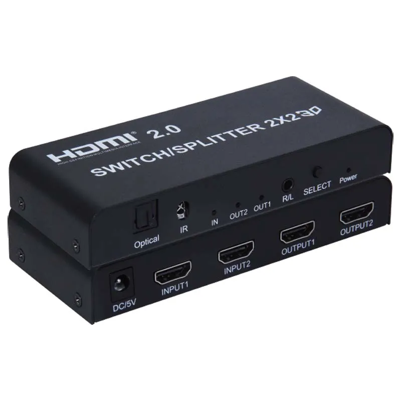 FDL 2x2 PORT HIGH SPEED HDMI 1.4 BI-DIRECTIONAL SPLITTER/SWITCH