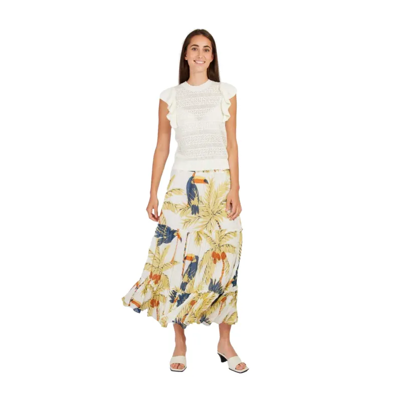 Tropical Long Skirt Women Derhy Adelfia