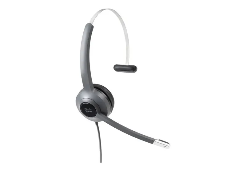 Cisco Headset 521. Wired Single On-Ear 3.5 mm Headset with USB-A Adapt