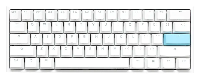 Ducky One 2 Pro Mini White RGB Cherry MX Blue Switch