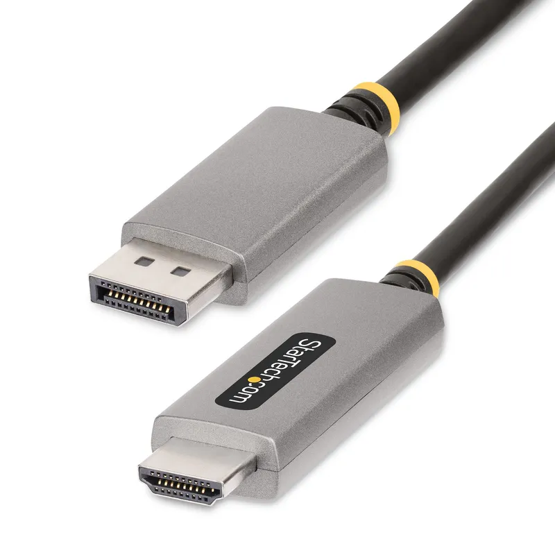 StarTech.com 6ft (2m) DisplayPort to HDMI Adapter Cable. 8K 60Hz. 4K 1