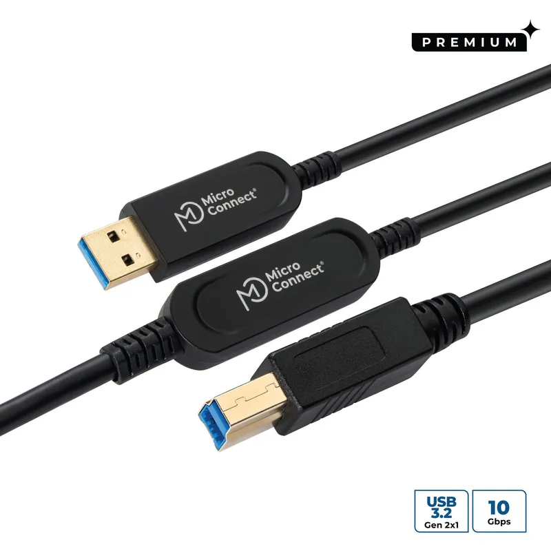Microconnect MC-USB3.0AB15OP USB cable USB 3.2 Gen 2 (3.1 Gen 2) 15 m