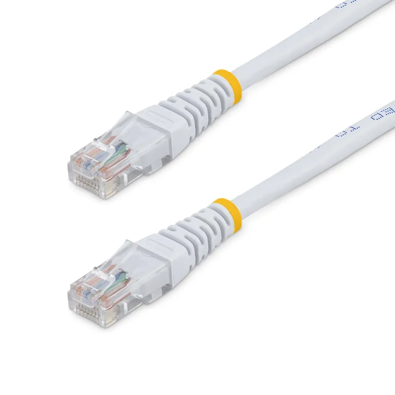 StarTech.com 15m Cat5e White Molded RJ45 UTP Cat 5e Patch Cable - 15 m