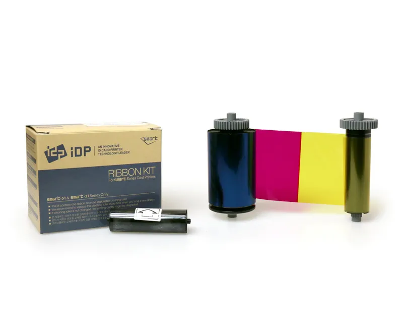 Smart -51 & 31 YMCKOK Full Colour 659376 Ribbon with Cleaning Roll