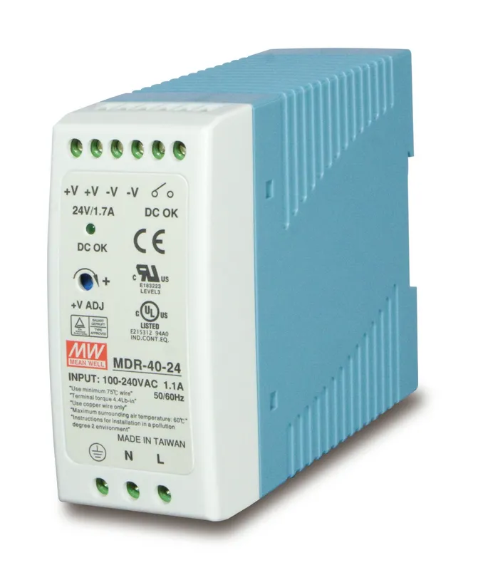 PLANET PWR-40-24 power supply unit 40 W Blue. White