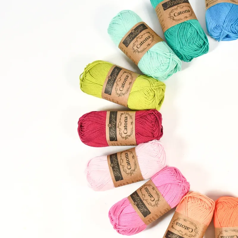 Scheepjes Catona 4ply 413 Cherry 50g
