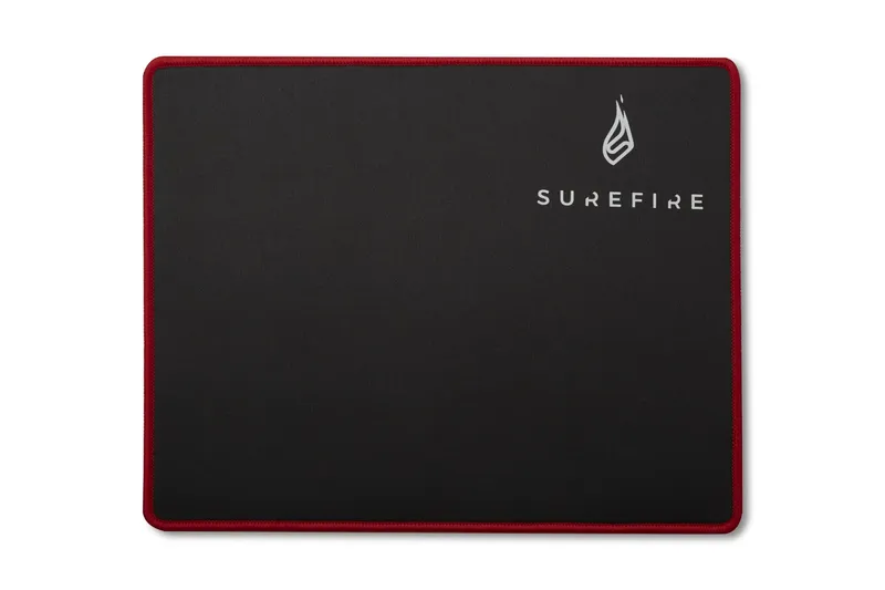 SureFire Silent Flight 320 Gaming mouse pad Black. Red