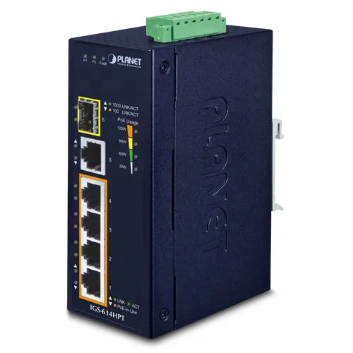 PLANET IGS-614HPT network switch Unmanaged Gigabit Ethernet (10/100/10