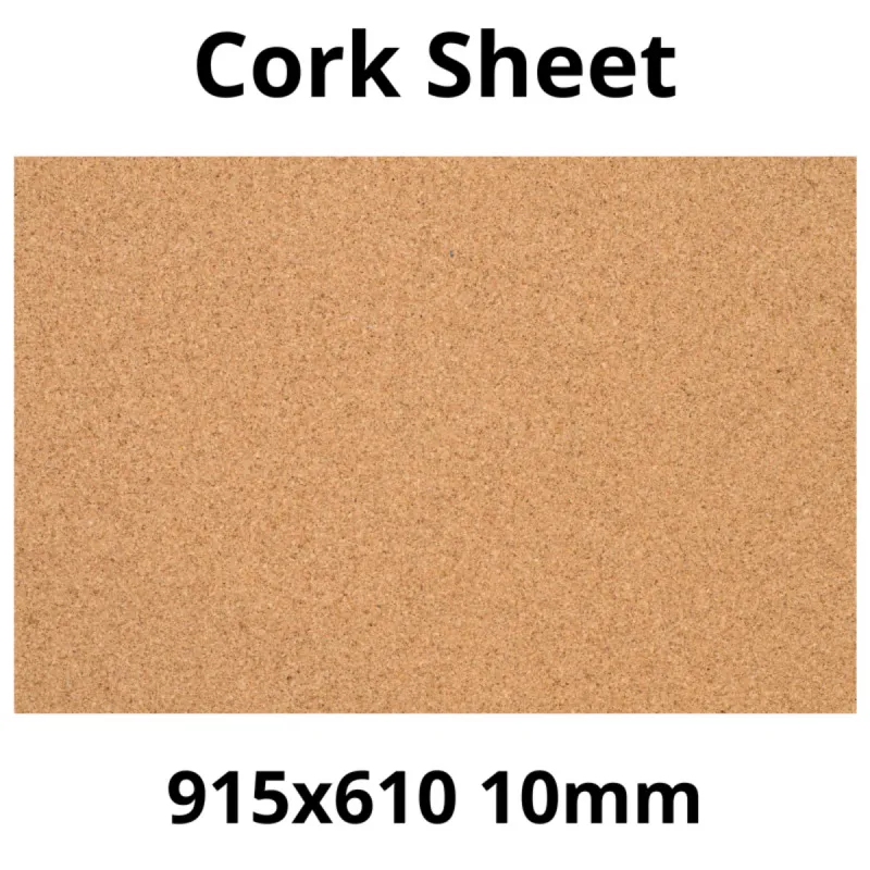 Corksystem 10mm Cork Sheet - 915x610mm - Décor & Diy