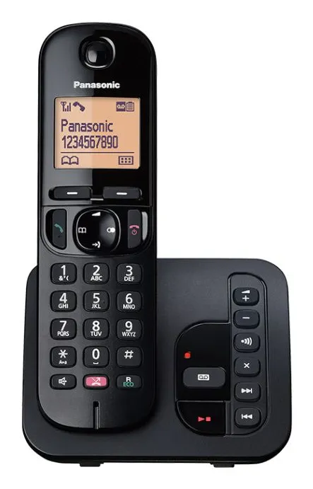 Panasonic KX-TGC260EB Cordless Phone, Single Handset with Answering Machine
