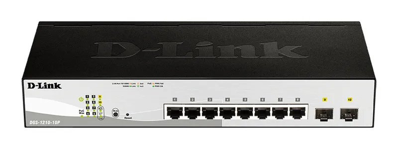 D-Link DGS-1210-10P Managed L2 Gigabit Ethernet (10/100/1000) Power ov