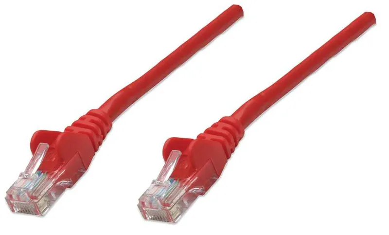 Intellinet Network Patch Cable. Cat6. 1m. Red. CCA. U/UTP. PVC. RJ45.