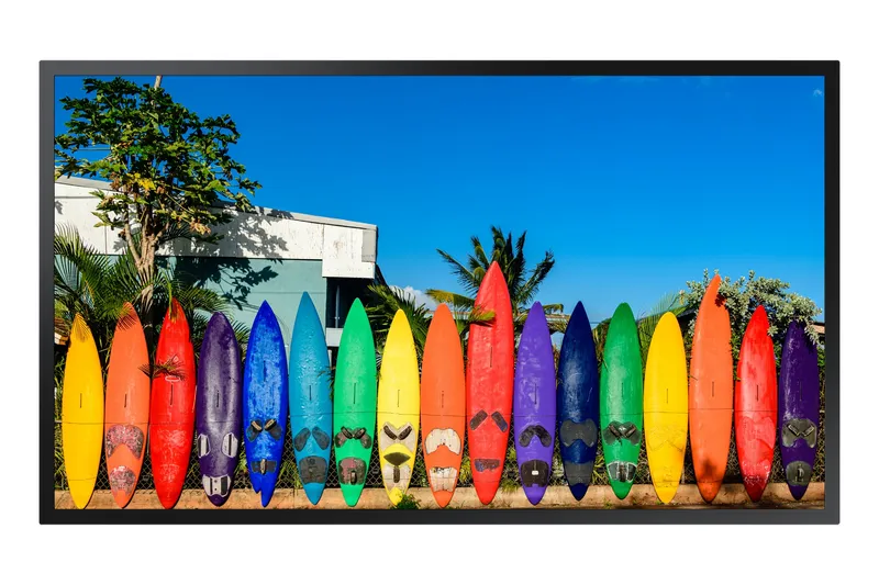 Samsung OM55B Digital signage flat panel 139.7 cm (55") LCD Wi-Fi 3000 cd/m 4K Ultra HD Black Built-in processor Tizen 5.0 24/7