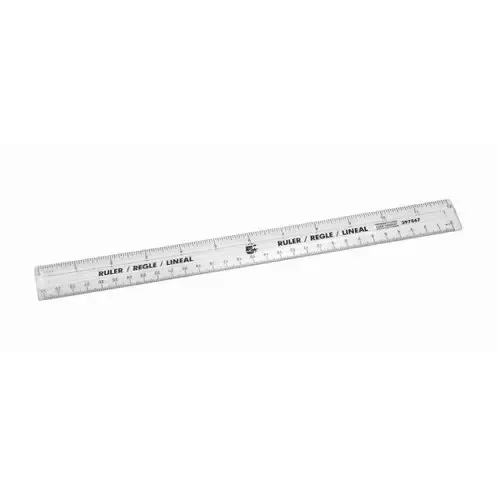 5Star 397867 ruler Desk ruler 300 mm Plastic Transparent 10 pc(s)