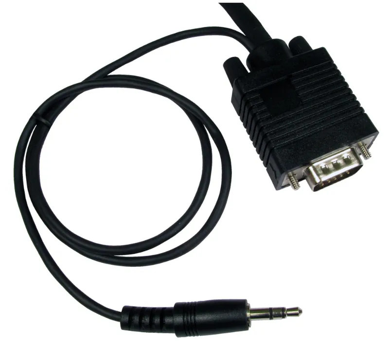 Cables Direct SVGA + 3.5mm 5m VGA (D-Sub) + 3.5mm Black