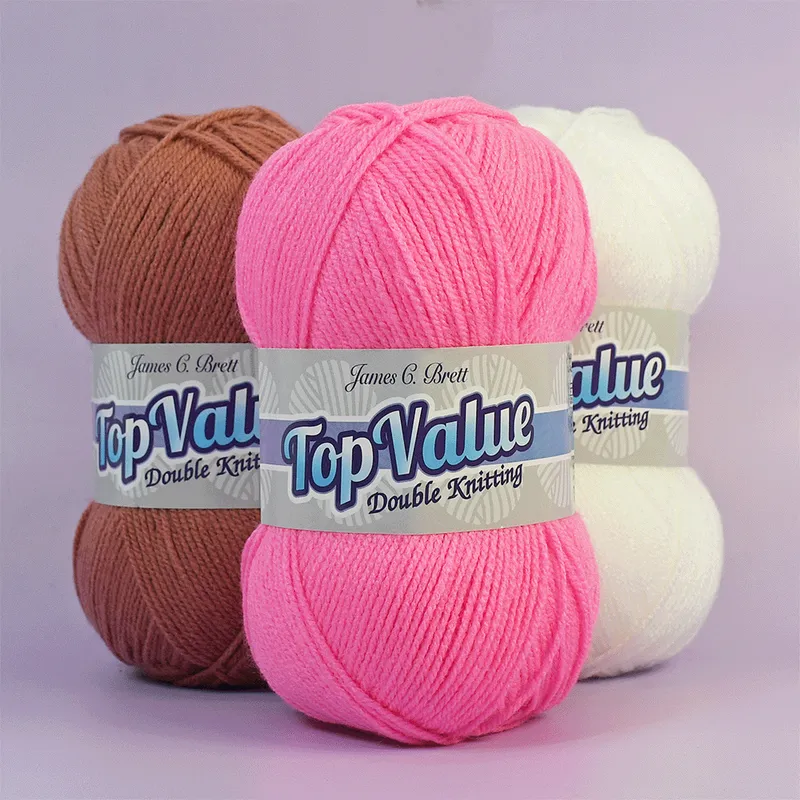 James C Brett Top Value DK Yarn 8488 Waterfall Nep 100g