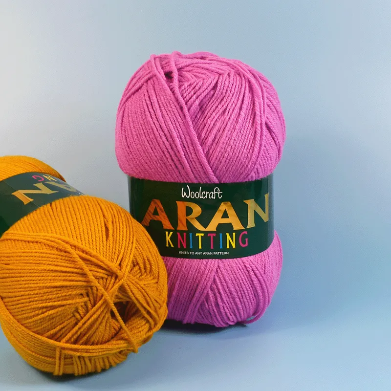 Woolcraft Acrylic Aran Yarn Red 407 400g