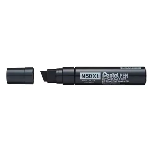 Pentel N50XL permanent marker Chisel tip Black 6 pc(s)