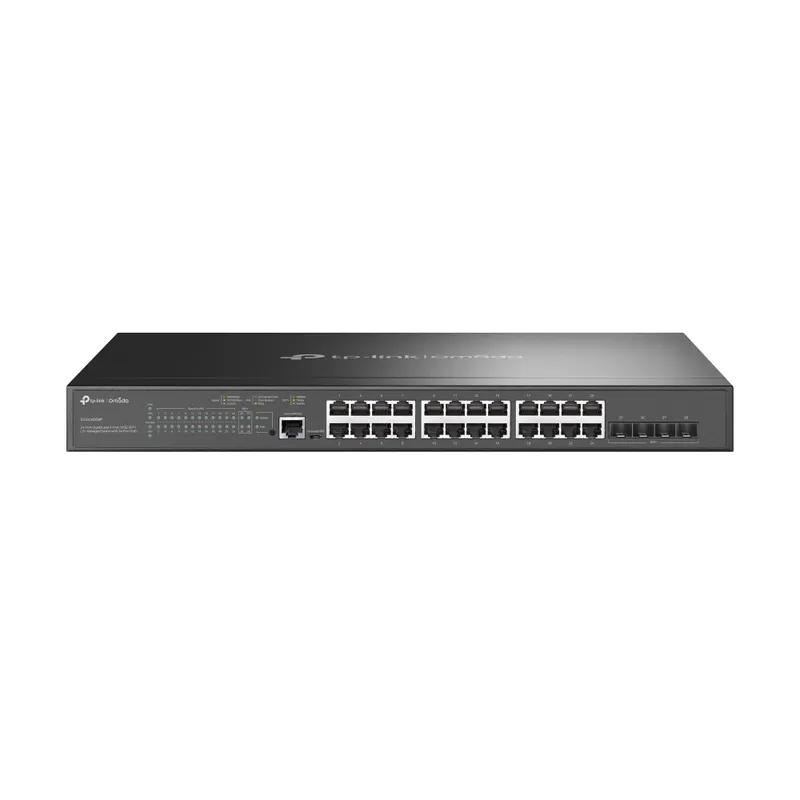 TP-Link Omada 24-Port Gigabit and 4-Port 10GE SFP+ L2+ Managed Switch