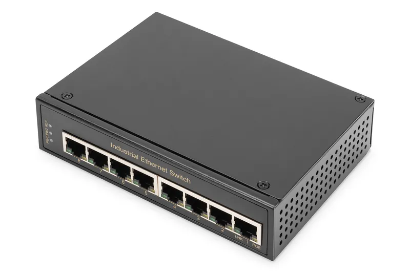 Digitus 8 port Gigabit Ethernet network switch. industrial. unmanaged