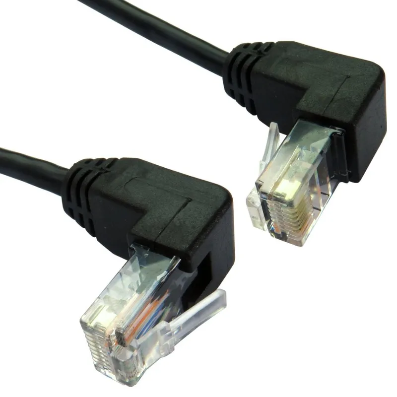 Cables Direct 0.5m Cat5e R/A Up - R/A Down