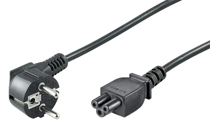 Microconnect PE010812 power cable Black 1.2 m Power plug type E+F C5 c