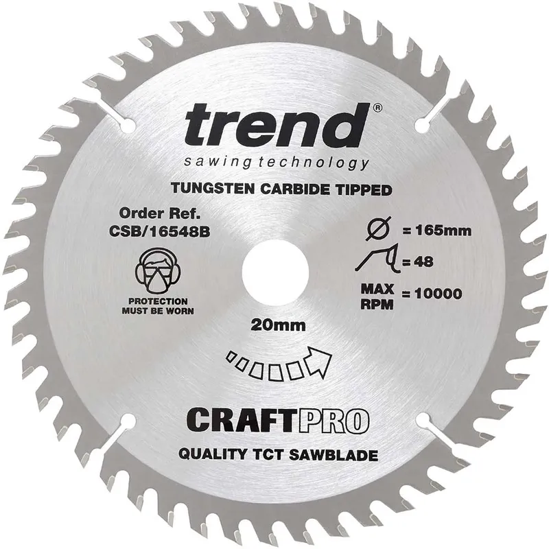 Trend Wood Circular Saw Blade 165mm x 20mm x 48T