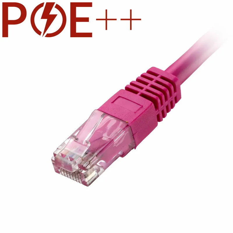 Cablenet 5m Cat6 RJ45 Pink U/UTP PVC 24AWG Flush Moulded Booted Patch