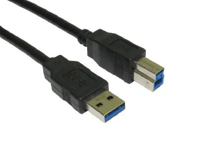 Cables Direct USB3-803 USB cable USB 3.2 Gen 1 (3.1 Gen 1) 3 m USB A USB B Black