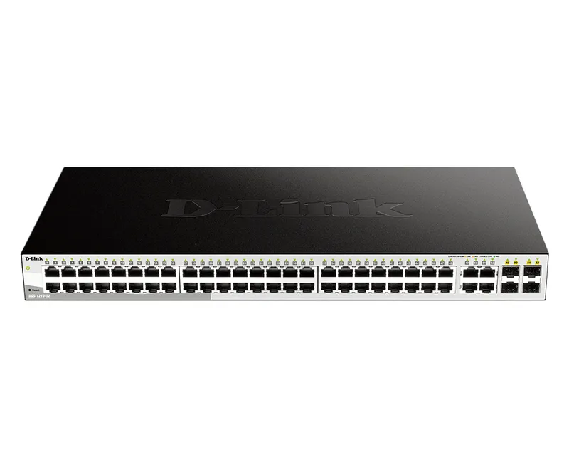 D-Link 52-Port Gigabit Smart Managed Switch including 4 x 100/1000Mbps