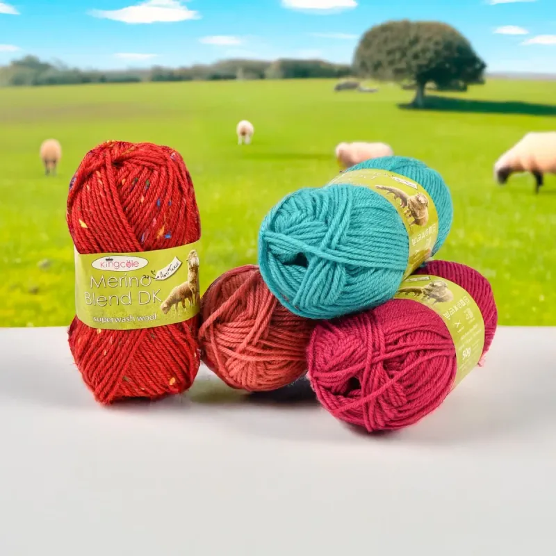 King Cole Merino Blend DK Yarn Magenta 793 50g
