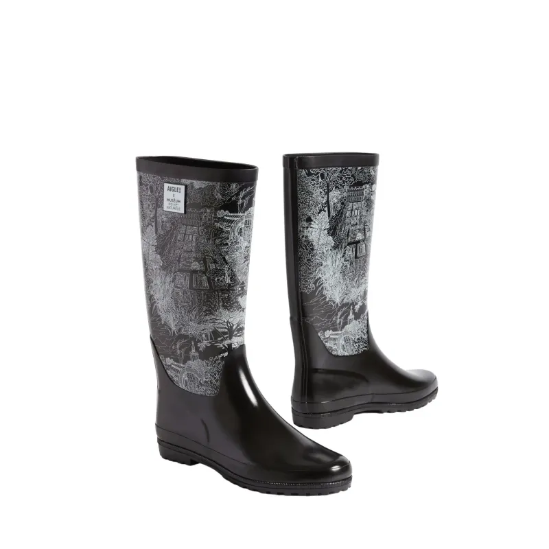 Women's printed rain boots Aigle Eliosa Pt