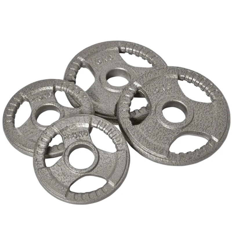 Olympic Weight Plates Set 2 X 5kg & 2 X 2.5kg - 15kg Total - 2-inch Fit