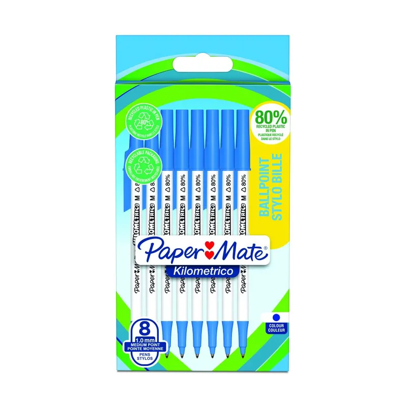 Papermate E KILOMETRICO BALLPT BLUE P8