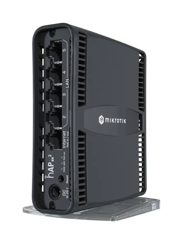 Mikrotik hAP ax2 wireless router Gigabit Ethernet Dual-band (2.4 GHz /