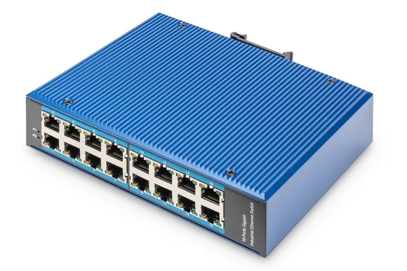 Digitus 16 port Gigabit Ethernet network switch. industrial. unmanaged