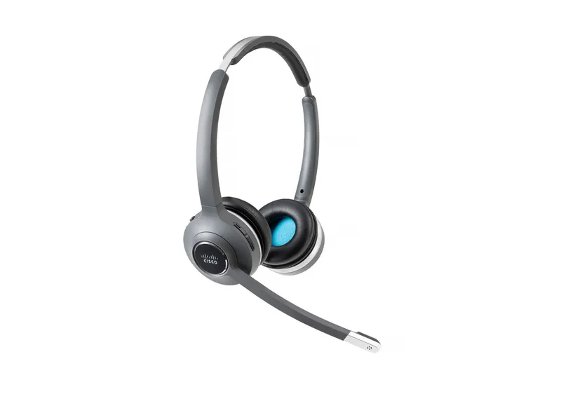 Cisco Headset 562 Wireless Dual On-Ear DECT Headset with Multi-Source Base for US and Canada Charcoal 1-Year Limited Liability Warranty (CP-HS-WL-562-M-EU=)