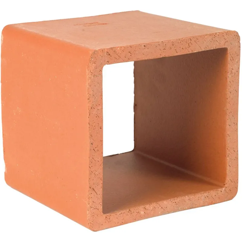 Hepworth Terracotta Brown Clay Cavity Liner - YB15, Size: 215x215x200mm