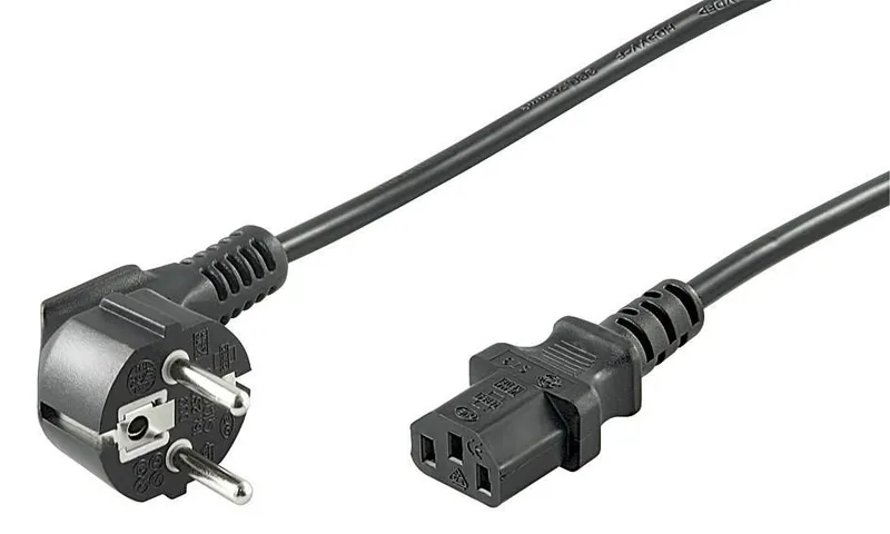 Microconnect PE010430 power cable Black 3 m Power plug type E+F C13 co